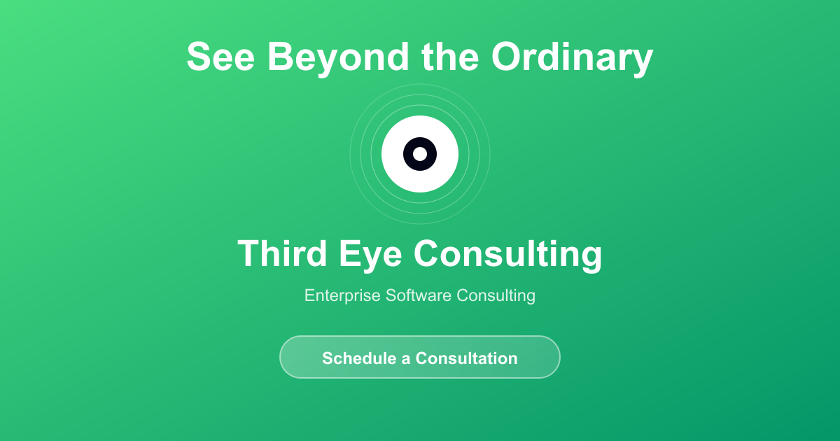 Third Eye Consulting | Enterprise Software Consulting